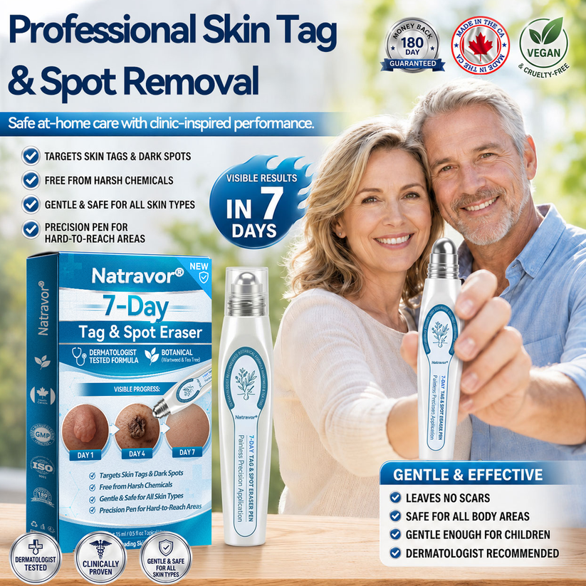 🎁Only 5 left — Add your second one and get 50% OFF! |✅🎉Natravor® 7-𝐷𝑎𝑦 𝗧𝐚𝐠 & 𝗦𝗽𝐨𝐭 𝐄𝐫𝒂𝒔𝒆𝒓(Zero Pain, Zero 𝐒𝐜𝐚𝒓𝒔 Rollerball)